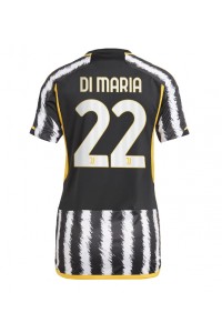 Fotbalové Dres Juventus Angel Di Maria #22 Dámské Domácí Oblečení 2023-24 Krátký Rukáv